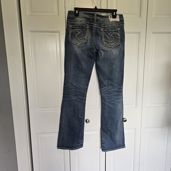 Silver Jeans Aiko Fluid Denim Waist 29" Length 33" - Picture 3 of 11